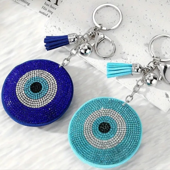 Evil Eye Shiny Bling key charm - Picture 2 of 3